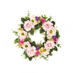 Στεφάνι Μανώλια-Τριαντάφυλλο 2