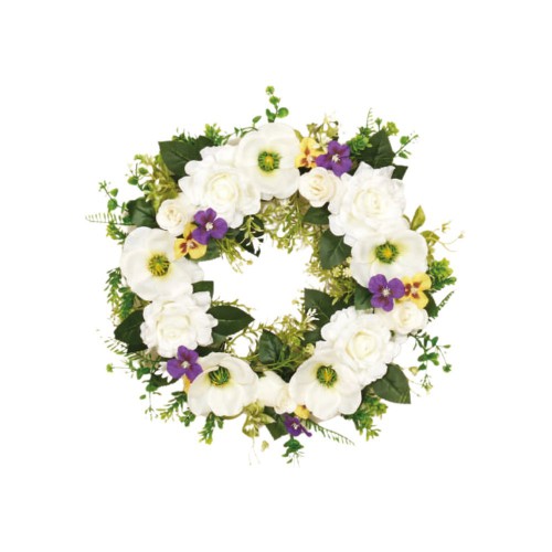 Στεφάνι Μανώλια-Τριαντάφυλλο