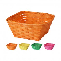 Καλάθι Bamboo Σε 4 Χρ.21X21X10εκ.