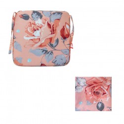 Τραπεζομάντηλο Και 4 Μαξιλάρια Καρέκλας Ροζ