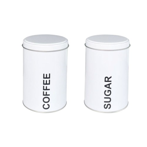 Μεταλλικό Στρογγυλό Κουτί Για Καφέ Ή Ζάχαρη...