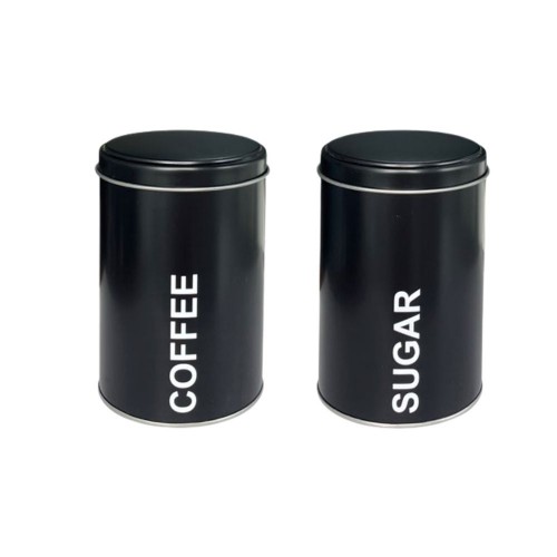 Στρογγυλό Μεταλλικό Κουτί Για Καφέ Ή Ζάχαρη...
