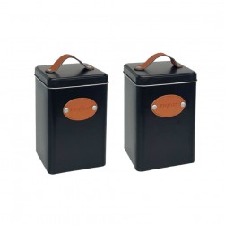 Μεταλλικό Τετράγωνο Κουτί Μαύρο σχ.α 10X15X2εκ.