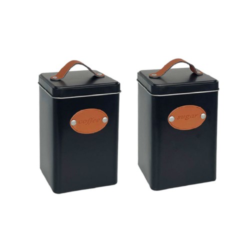 Μεταλλικό Τετράγωνο Κουτί Μαύρο σχ.α 10X15X2εκ.