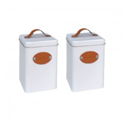 Μεταλλικό Τετράγωνο Κουτί Άσπρο σχ.β 10X15X2εκ.