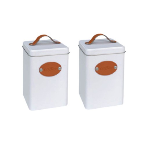 Μεταλλικό Τετράγωνο Κουτί Άσπρο σχ.β 10X15X2εκ.