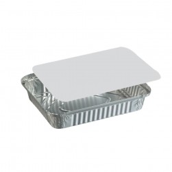 Ταψιά Αλουμινίου Με Καπάκι Σετ/2  250x185x67mm