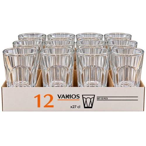 Ποτήρι Νερού Κλασσικό Vakhos 12άδα 27cl