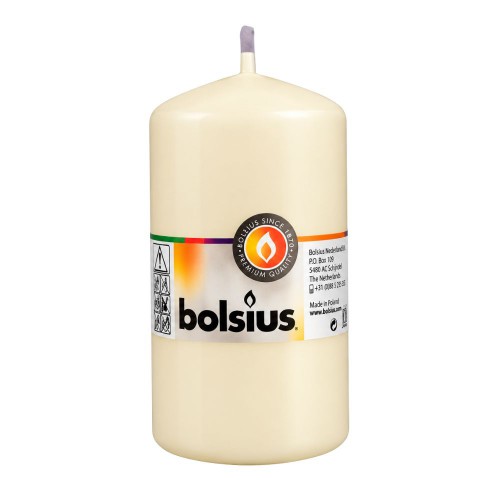 Κερί Κορμός Bolsius Κρεμ 130/68mm