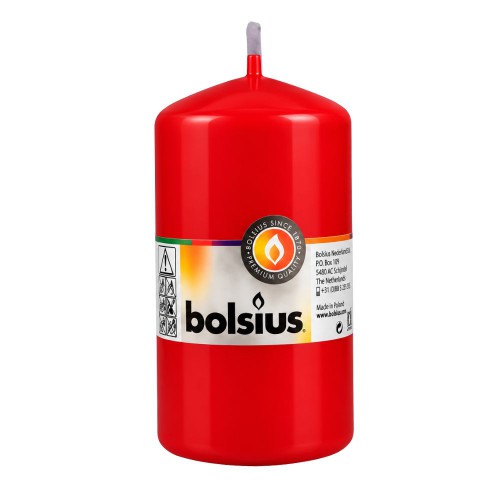 Κερί Κορμός Bolsius Κόκκινο 130/68mm