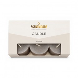 Κεριά ScentMoods Rustic Τaupe 5x5cm (6pcs)