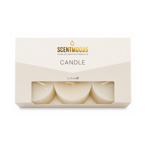 Κεριά ScentMoods Rustic  Ivory 5x5cm (6pcs)