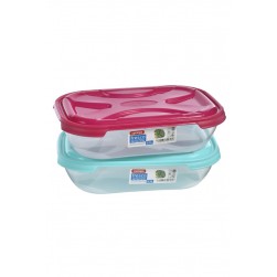Φαγητοδοχείο Πλαστικό Ορθογώνιο 27Χ18Χ7cm 2,1lt