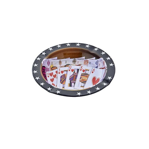 Τασάκι Μεταλλικό Poker 14cm