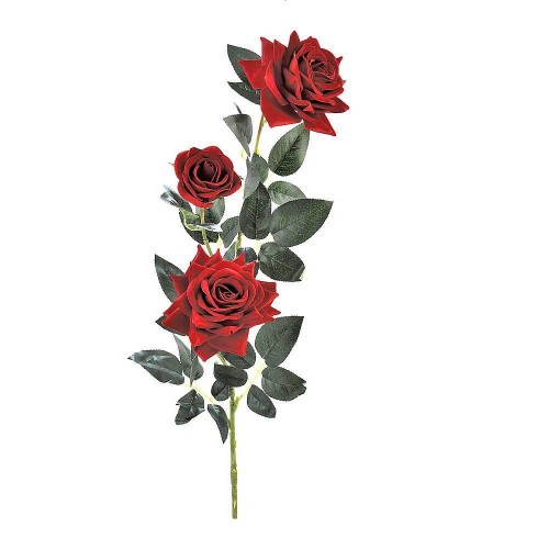 Κλαδί Τριαντάφυλλο Μπορντό 97cm