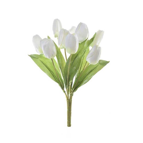 Μπουκέτο Τουλίπα Λευκή 38cm