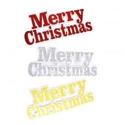 Διακοσμητικό Κρεμαστό Merry Christmas Κόκκινο 44Χ19cm