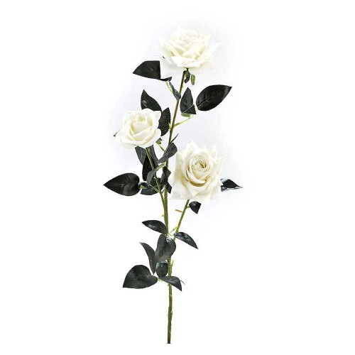 Κλαδί τριαντάφυλλο λευκό 97cm