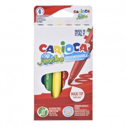 Μαρκαδόροι Carioca Jumbo 6τμχ