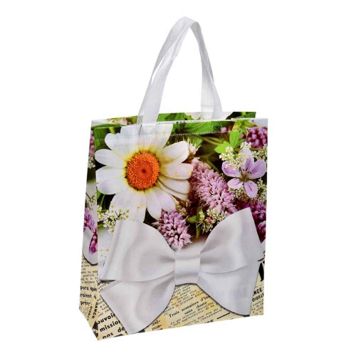 Τσάντα αγοράς λουλούδια 32Χ36Χ12 εκ.