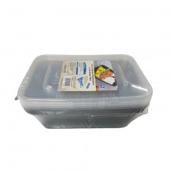 Δοχείο Παραλληλόγραμμο Μαύρο 4αδα 750ml