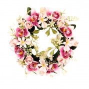 Στεφάνι Σύνθεση Ορχιδέα Μπουμπούκι 30εκ.