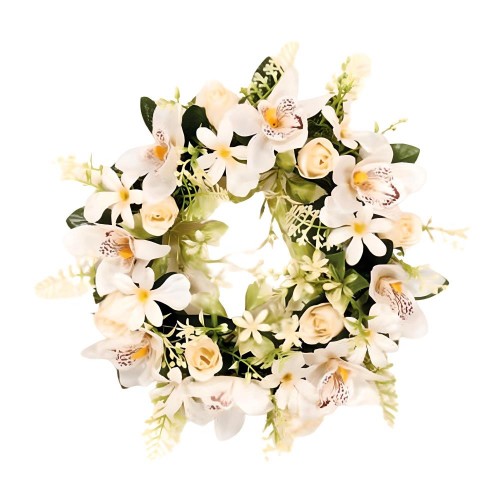 Στεφάνι Σύνθεση Ορχιδέα Μπουμπούκι 30εκ.