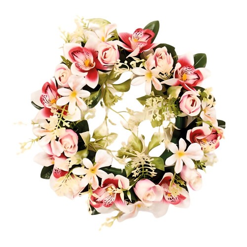 Στεφάνι Σύνθεση Ορχιδέα Μπουμπούκι 30εκ.