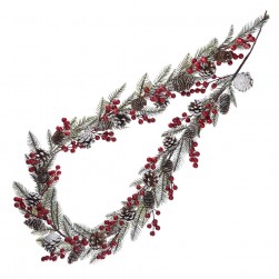 Γιρλάντα Με Berries Και Κουκουνάρια