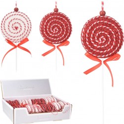 Χριστουγεννιάτικο Ζαχαρωτό 20εκ. 2 Χρώματα