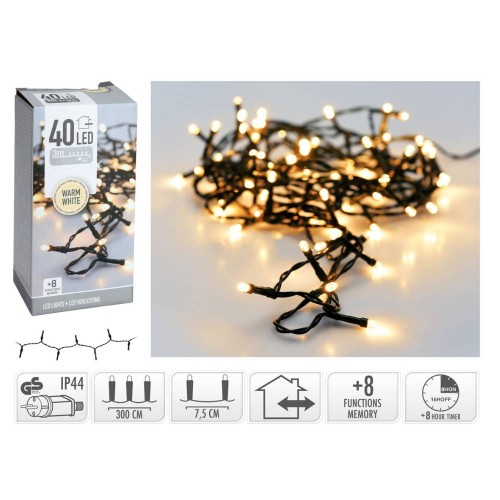 Λαμπάκια 40Led Θερμό Χρώμα Εσωτ-Εξωτ.Χώρου