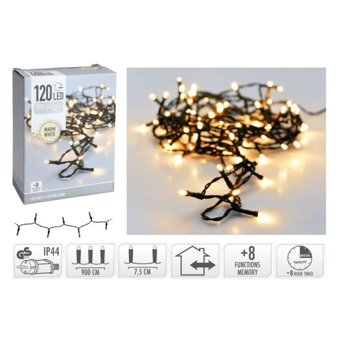 Λαμπάκια Θερμό Χρώμα 120Led Εσωτ-Εξωτ.Χώρου