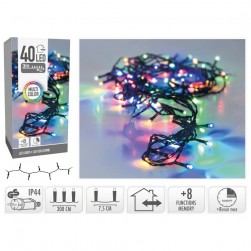 Λαμπάκια Χρωματιστά 40Led Εσωτ.-Εξωτ.Χώρου