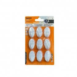 Κρεμαστράκια Λευκά 9τμχ