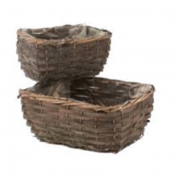 Καλάθια Willow Σετ 2τμχ. 29X21X15cm