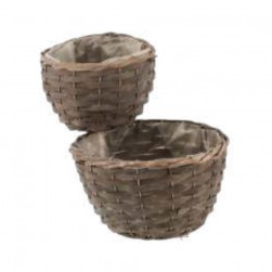 Καλάθια Willow Σετ 2τμχ 23X23X15cm